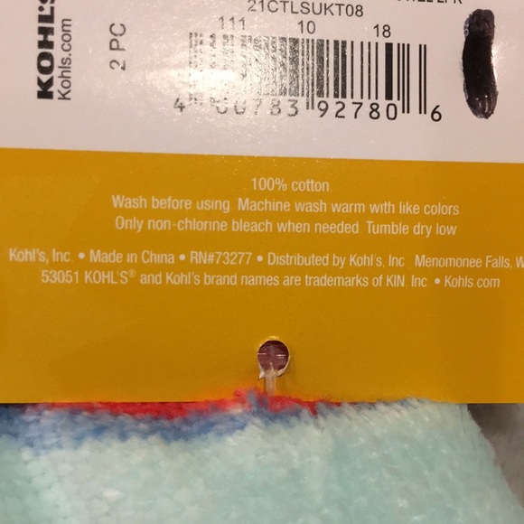 Live Life in Flip Flops Beach Pool Summer Kitchen Towels Set of 2 NWT Cotton - Picture 14 of 15